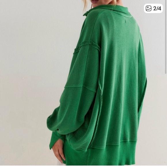 We the Free by Free People Henley Camden rolling hills green NWOT - Picture 2 of 3